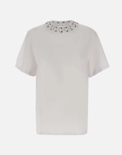 Rotate Birger Christensen Oversize Ring White Cotton T Shirt