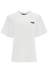 Rotate Birger Christensen Rotate T Shirt With Logo Embroidery In Bright White (white)