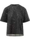 Rotate Birger Christensen Oversized Beaded Top In Black