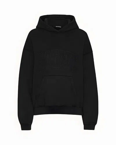 ROTATE BIRGER CHRISTENSEN OVERSIZED BLACK LOGO SWEATSHIRT