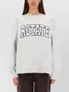 Rotate Birger Christensen Oversized Cotton Crew Neck Sweatshirt