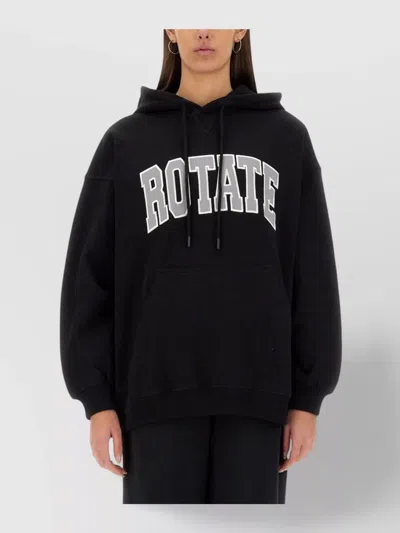ROTATE BIRGER CHRISTENSEN OVERSIZED HOODED COTTON SWEATSHIRT