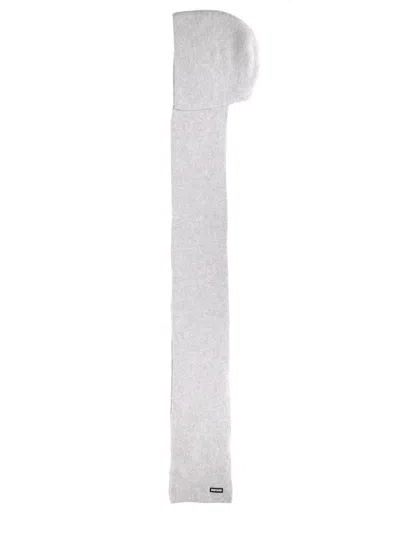 Rotate Birger Christensen Oversized Hooded Scarf In Grey