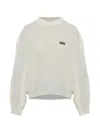Rotate Birger Christensen Oversized Knit Pullover White In White