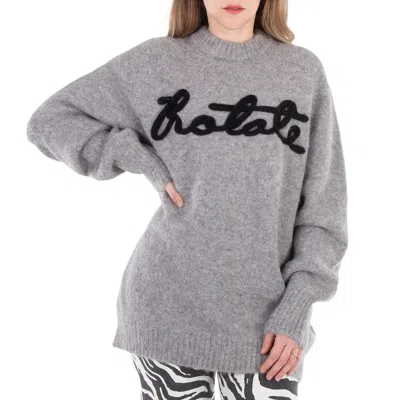 ROTATE BIRGER CHRISTENSEN OVERSIZED KNITTED LOGO JUMPER