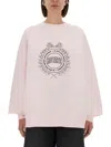 Rotate Birger Christensen Sweatshirt With Logo In Pink