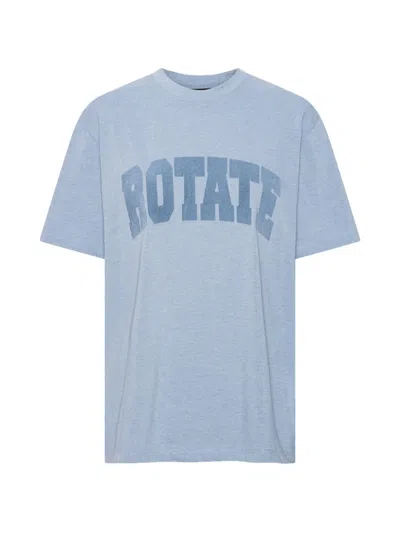 Rotate Birger Christensen Oversized Print T-shirt In Blue