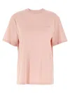 Rotate Birger Christensen Roomy Crew Neck T-shirt In Pink