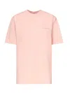 Rotate Birger Christensen Roomy Crew Neck T-shirt In Pink
