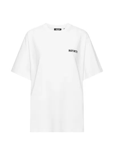Rotate Birger Christensen T-shirt Im Oversized-look In White
