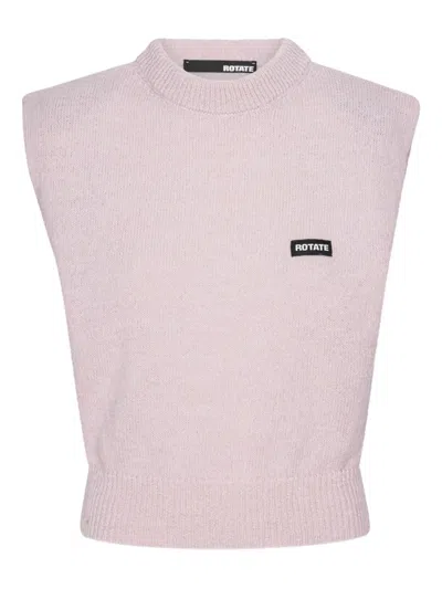 Rotate Birger Christensen Padded-shoulder Knit Vest