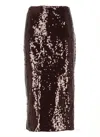 Rotate Birger Christensen Paillettes Skirt In Red