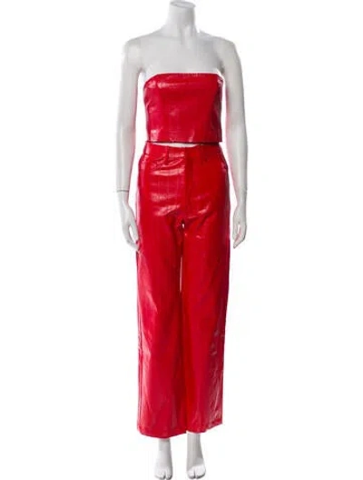 Pre-owned Rotate Birger Christensen Pant Set In Red