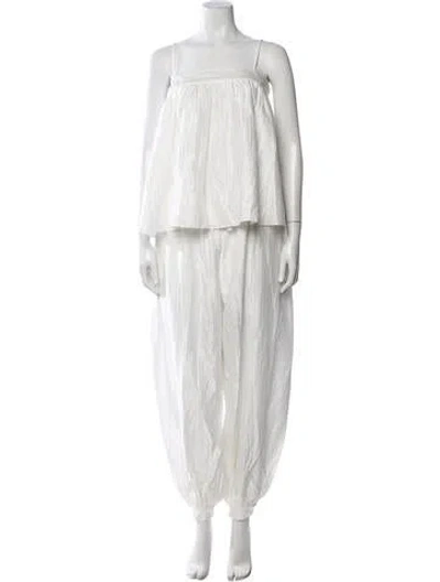 Pre-owned Rotate Birger Christensen Pant Set In White