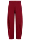Rotate Birger Christensen Joggers Featuring Elastic Waistband And Side Pockets In Red