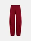 Rotate Birger Christensen Pantalo In Burgundy Cotton