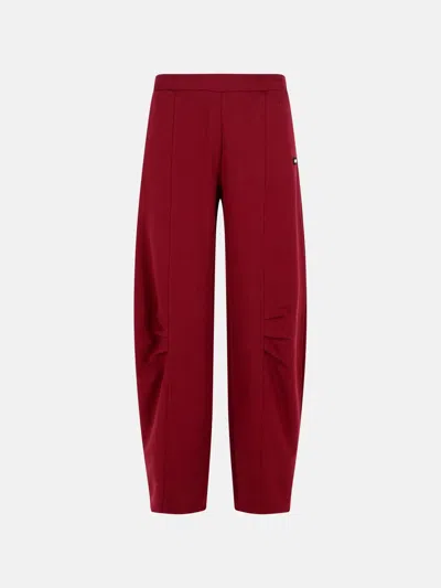 Rotate Birger Christensen Pantalo In Burgundy Cotton