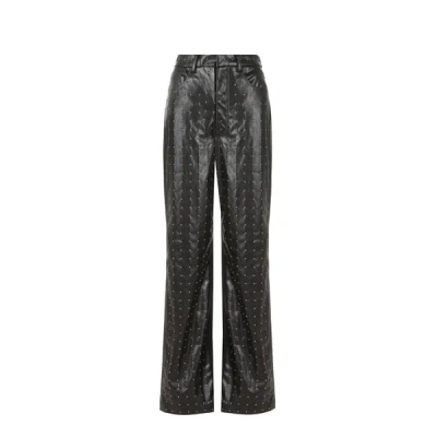 Rotate Birger Christensen Studded Trousers In Black