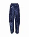 Rotate Birger Christensen Sequinned Cargo Pants In 2318