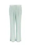 Rotate Birger Christensen Wide-leg Trousers With Pleated Design And Sequin Detailing In 124805