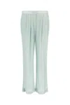 Rotate Birger Christensen Rotate Ladies Wan Blue Transparent Sequins Trousers