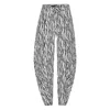 Rotate Birger Christensen Zebra-print Twill Pants In Blue