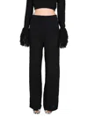 Rotate Birger Christensen Rotate Relaxed Fit Knit Pants In Black