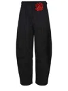 Rotate Birger Christensen Trousers In Pinstripe Fabric In Black