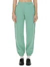 Rotate Birger Christensen Logo-embroidered Track Pants In Green