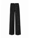 Rotate Birger Christensen Wide Pants With Sequins. In Black