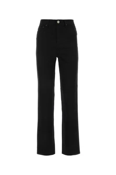 Rotate Birger Christensen Belt Ring Denim Trousers In Black