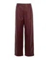 Rotate Birger Christensen Pants In Burgundy