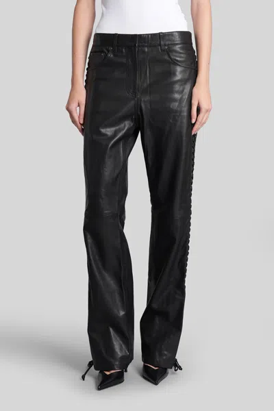 Rotate Birger Christensen Pants In Black Leather