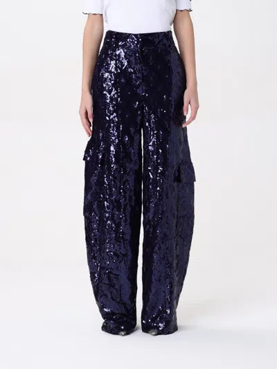 Rotate Birger Christensen Pants Rotate Woman Color Blue