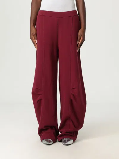 Rotate Birger Christensen Pants Rotate Woman Color Burgundy