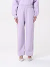 Rotate Birger Christensen Pants Rotate Woman Color Violet In Violet