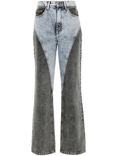 Rotate Birger Christensen Patchwork Jeans In Blue