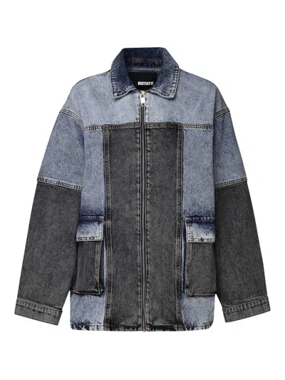 ROTATE BIRGER CHRISTENSEN PATCHWORK OVERSIZED JACKET