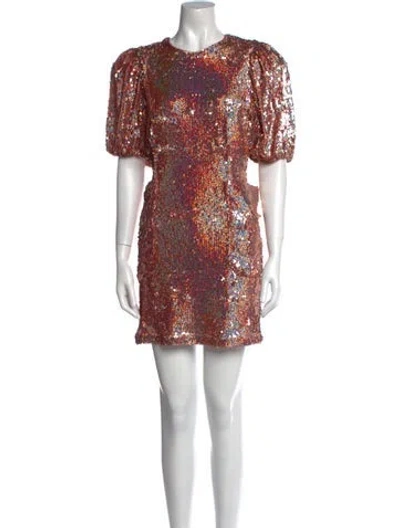 Pre-owned Rotate Birger Christensen Patterned Mini Dress
