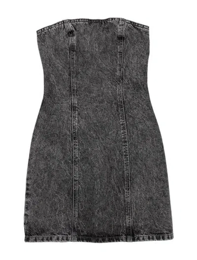 Pre-owned Rotate Birger Christensen Patterned Mini Dress W/ Tags In Grey