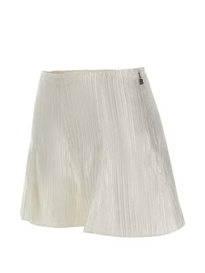 Rotate Birger Christensen Patterned Mini Shorts In White