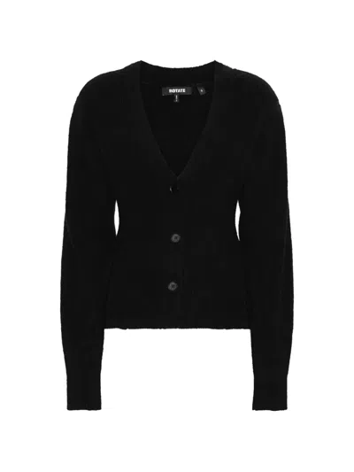 Rotate Birger Christensen Cardigan Mit Schösschen In Black