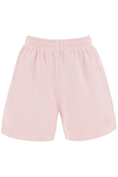 Rotate Birger Christensen Organic Cotton Sports Shorts For Men In Rose