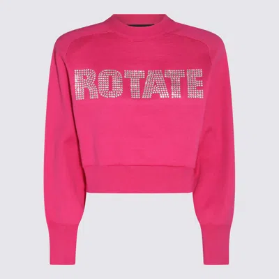 Rotate Birger Christensen Pink Cotton-wool Blend Shandy Jumper