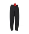 Rotate Birger Christensen Trousers In Pinstripe Fabric In Black