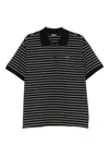 Rotate Birger Christensen Piqué Short-sleeve Polo Top In Black