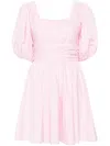 Rotate Birger Christensen Pleated Mini Dress In Pink