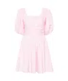 Rotate Birger Christensen Pleated Mini Dress In Pink