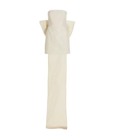 Rotate Birger Christensen 'plisse Taft' Dress Dress In White