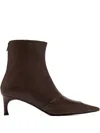 Rotate Birger Christensen Pointed-toe Heeled Boots In Brown